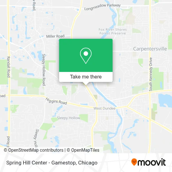 Spring Hill Center - Gamestop map