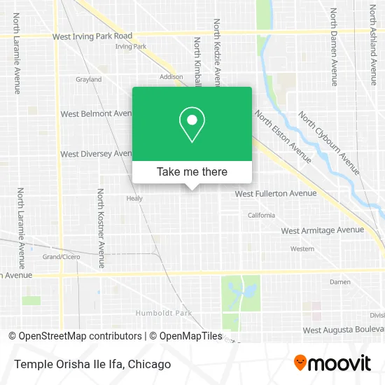 Temple Orisha Ile Ifa map