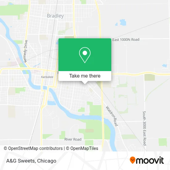 A&G Sweets map