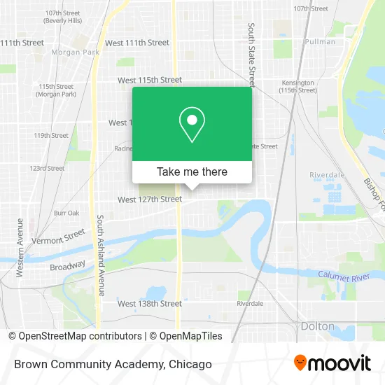 Brown Community Academy map