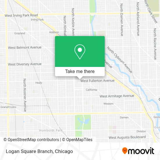 Logan Square Branch map