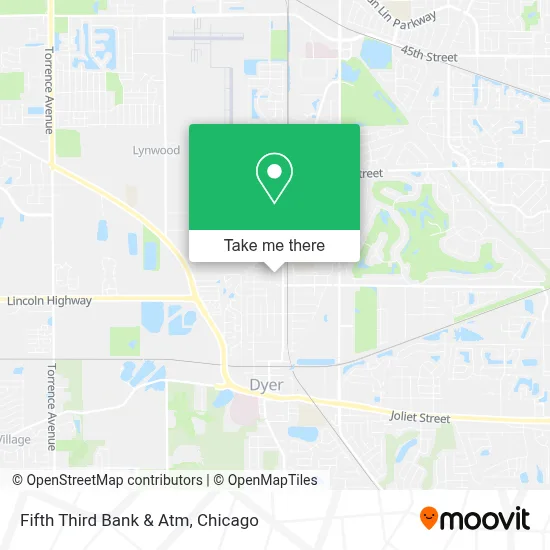 Fifth Third Bank & Atm map