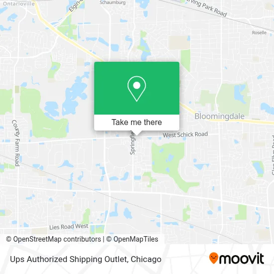 Ups Authorized Shipping Outlet map