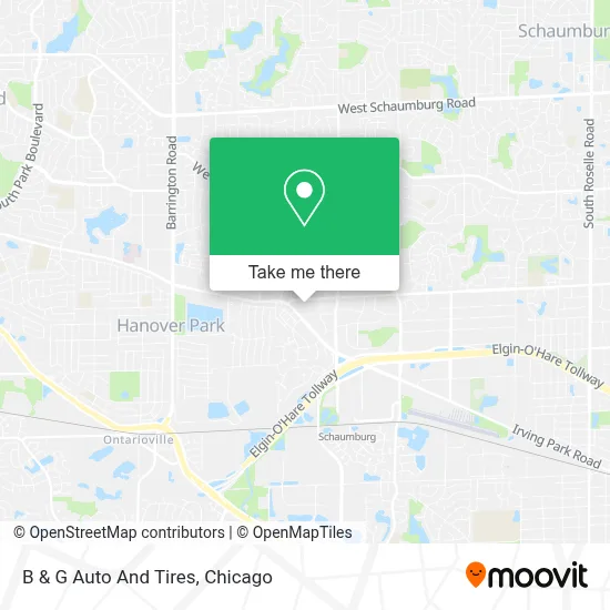 B & G Auto And Tires map