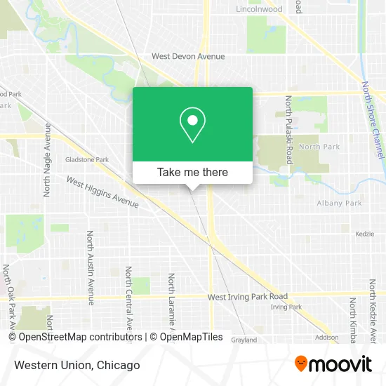 Western Union map