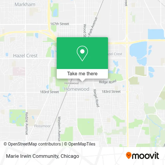 Marie Irwin Community map