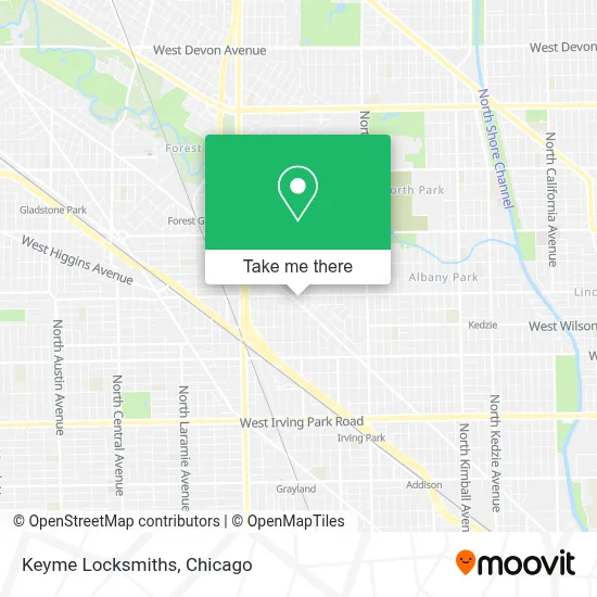 Keyme Locksmiths map