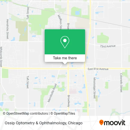 Ossip Optometry & Ophthalmology map