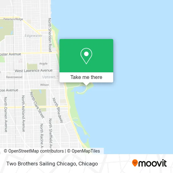 Two Brothers Sailing Chicago map