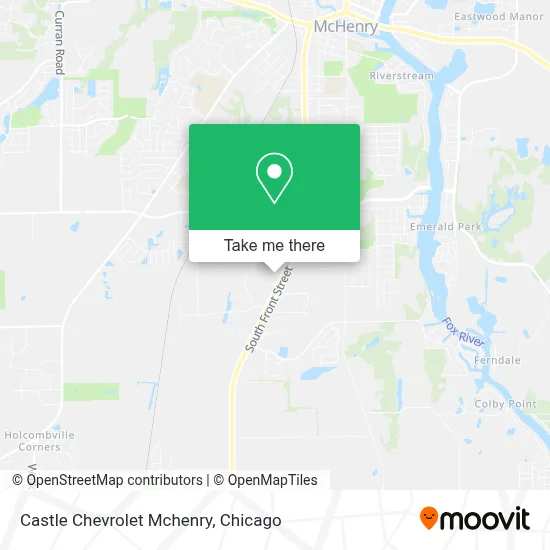 Castle Chevrolet Mchenry map