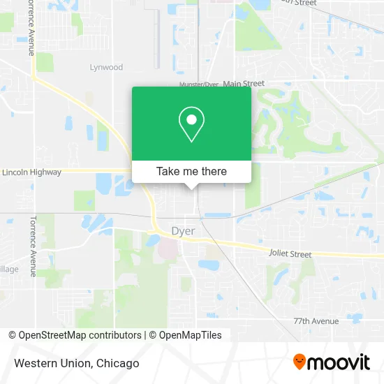 Western Union map