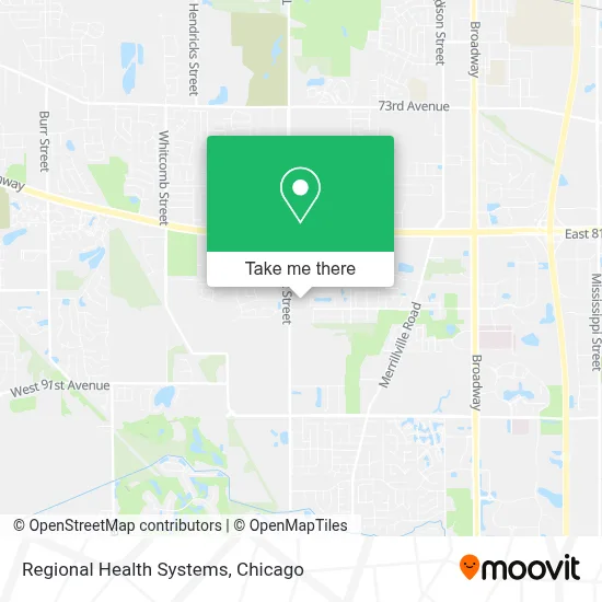 Regional Health Systems map