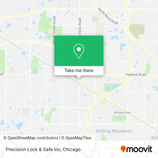 Precision Lock & Safe Inc map