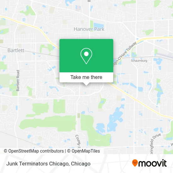 Junk Terminators Chicago map