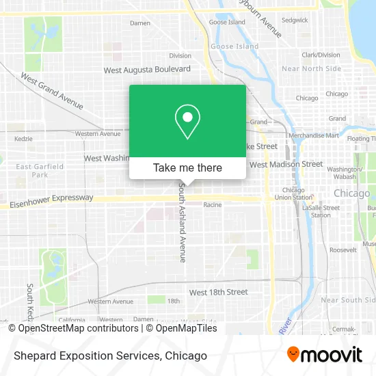 Shepard Exposition Services map