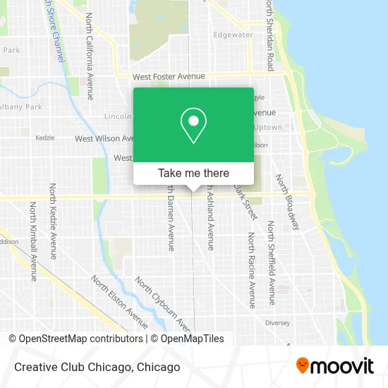 Creative Club Chicago map