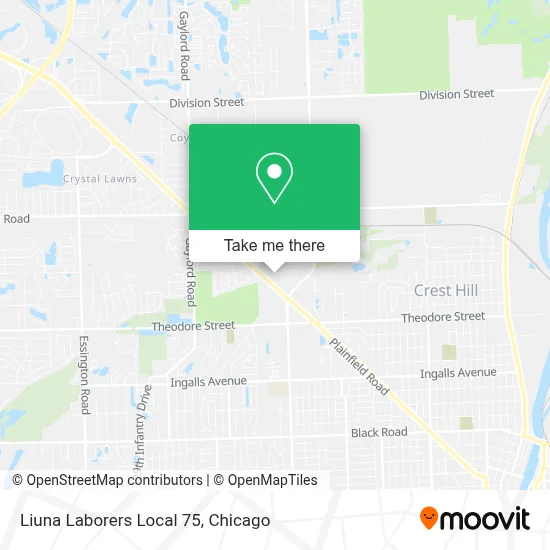 Liuna Laborers Local 75 map