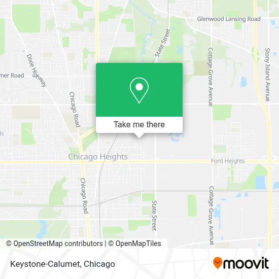 Keystone-Calumet map