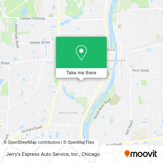 Jerry's Express Auto Service, Inc. map