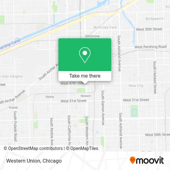 Western Union map