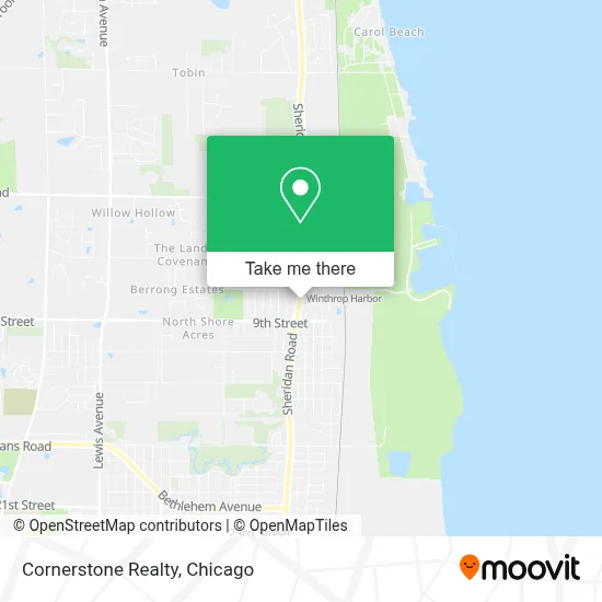 Cornerstone Realty map