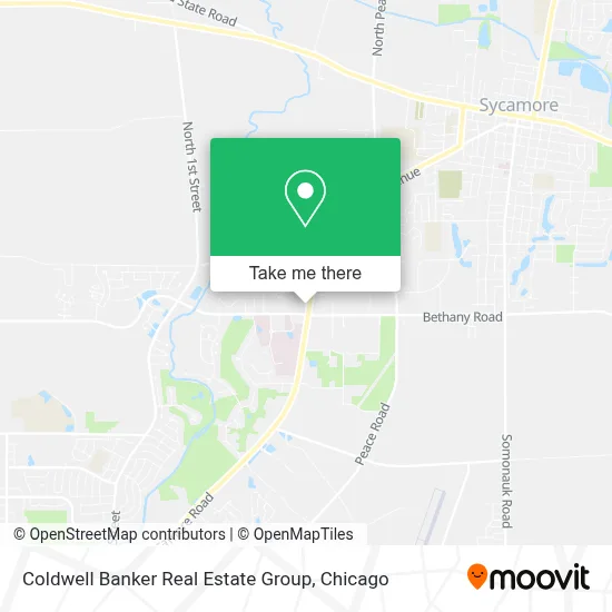 Coldwell Banker Real Estate Group map