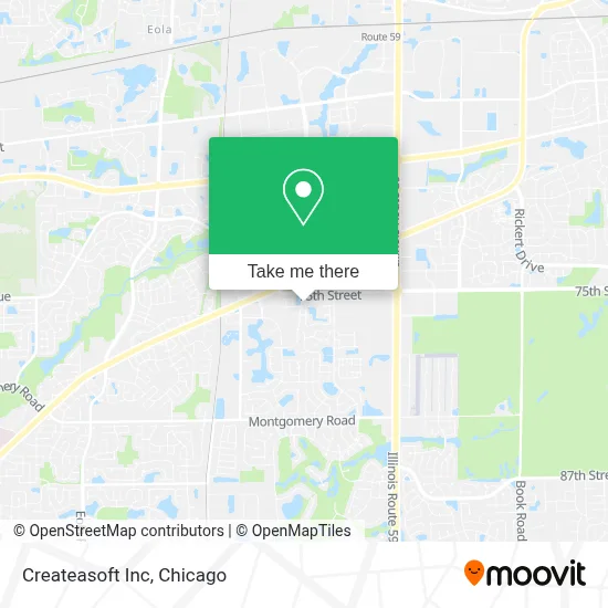 Createasoft Inc map
