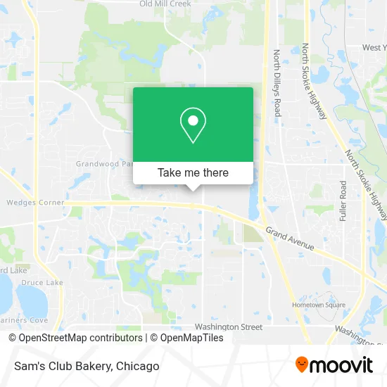 Sam's Club Bakery map