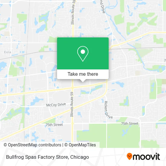 Bullfrog Spas Factory Store map