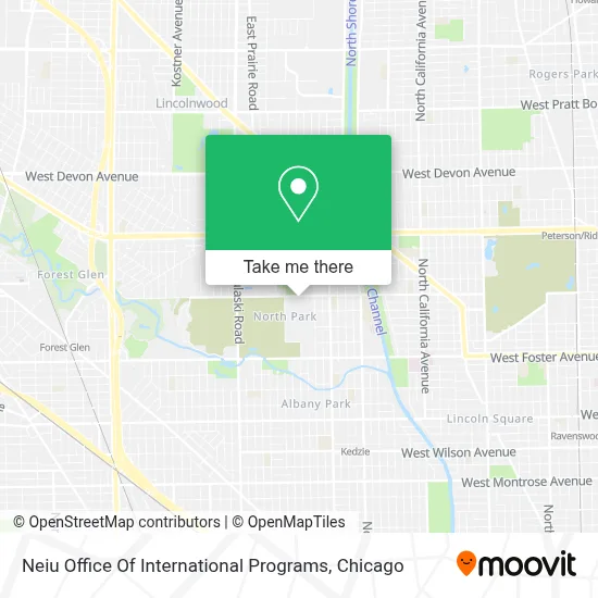 Neiu Office Of International Programs map
