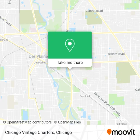Chicago Vintage Charters map