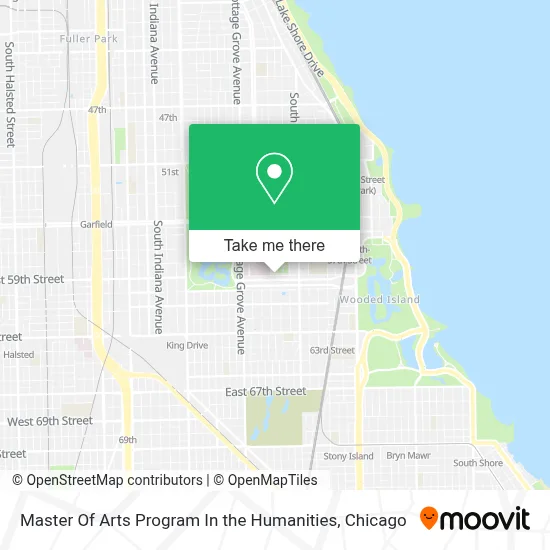 Master Of Arts Program In the Humanities map