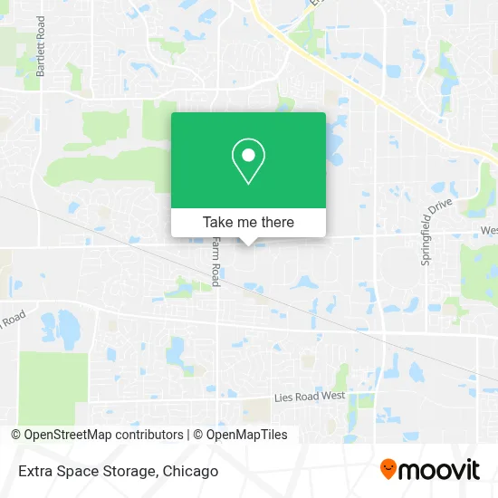Extra Space Storage map