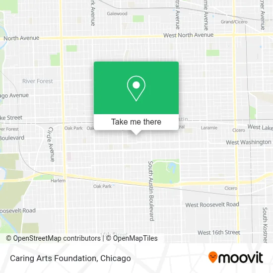 Caring Arts Foundation map
