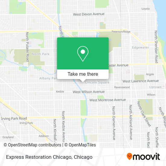 Express Restoration Chicago map