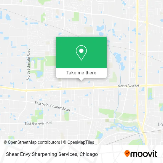 Shear Envy Sharpening Services map