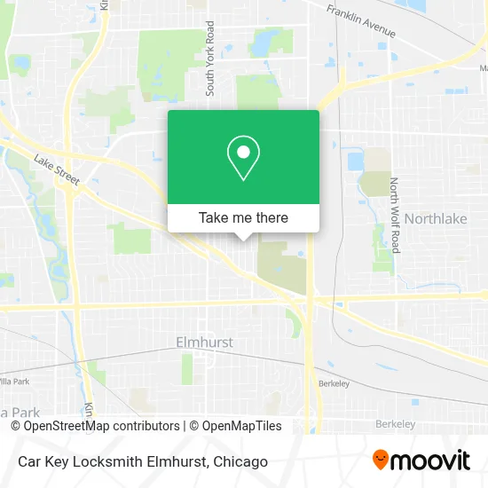 Car Key Locksmith Elmhurst map