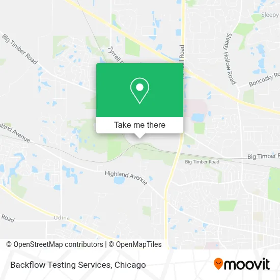 Backflow Testing Services map
