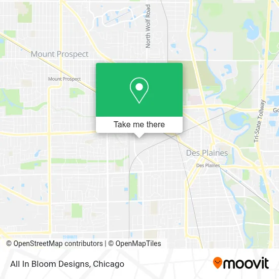 All In Bloom Designs map