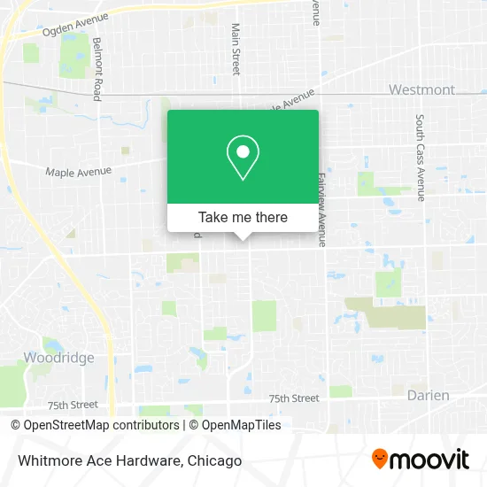 Whitmore Ace Hardware map