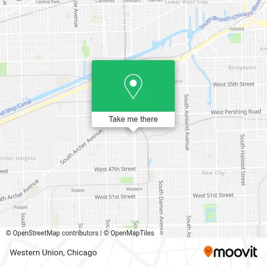 Western Union map