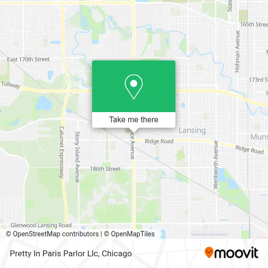 Pretty In Paris Parlor Llc map