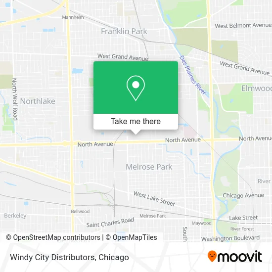 Windy City Distributors map
