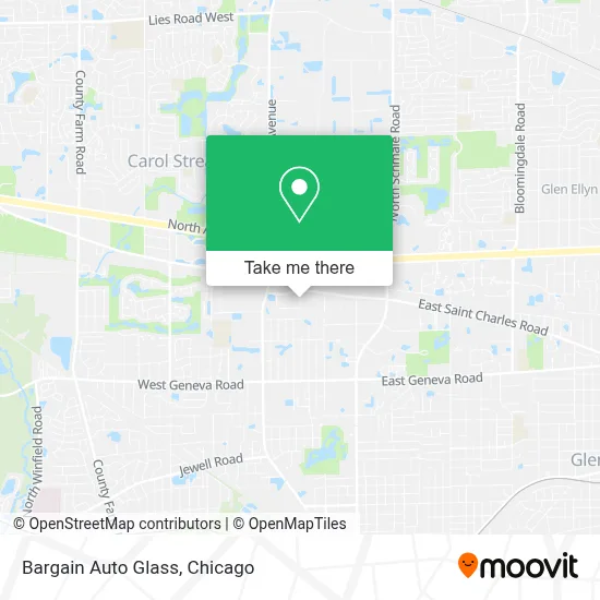 Bargain Auto Glass map