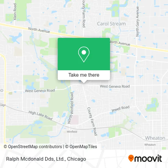 Ralph Mcdonald Dds, Ltd. map