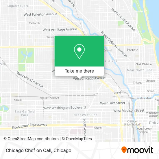 Chicago Chef on Call map