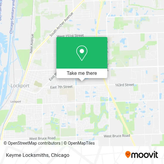Keyme Locksmiths map