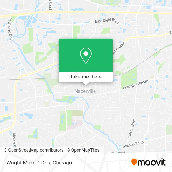 Wright Mark D Dds map