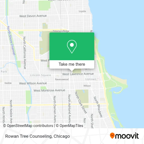 Rowan Tree Counseling map