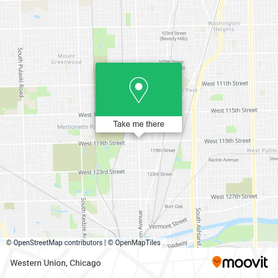 Western Union map